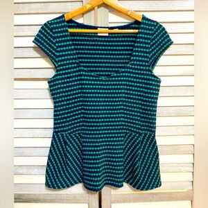 Anthropologie postmark peplum top
